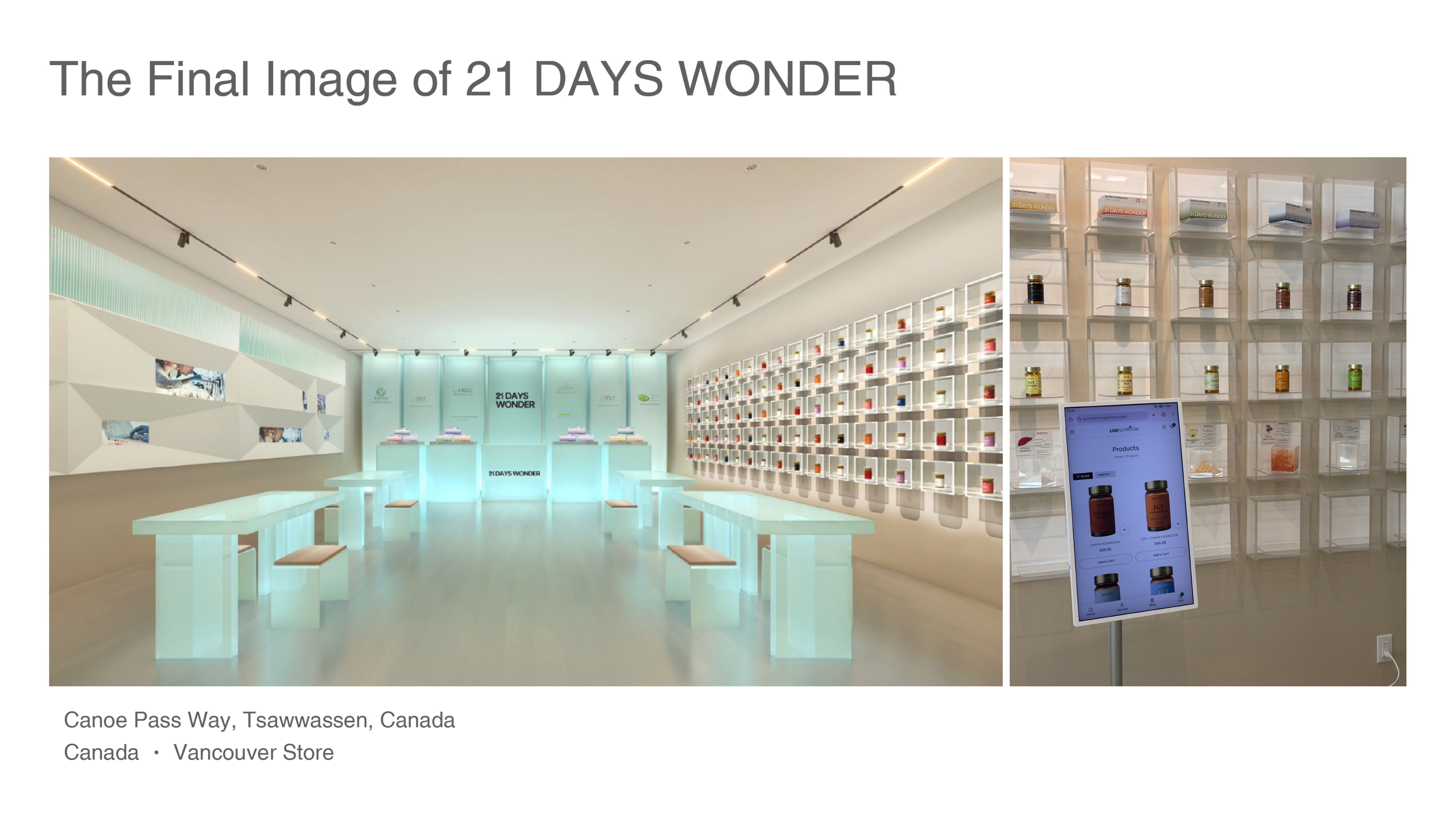 21 DAYS WONDER Canadian Store